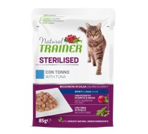 Sausā kaķu barība Natural Trainer Sterilised Adult, tunzivis, 0.085 kg