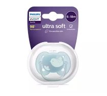 Knupītis Philips Avent Ultra Soft Deco, no 6 mēnešiem, zila