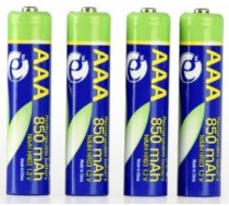 Uzlādējamās baterijas EnerGenie EG-BA-AAA8R4-01, 850 mAh, 4 gab.