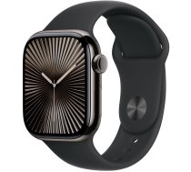 Viedais pulkstenis Apple Watch Series 10 GPS + Cellular 42mm Black Sport Band M/L, slate titanium