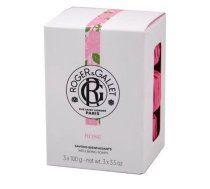 Ziepes ekoloģiska with glycerin Roger & Gallet Perfumed Soap ~ Rose, peonija/roze/mandarīns, 0.3 kg, 3 gab.