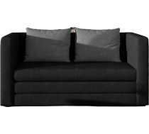 Dīvāns Neva Soro 100 & Soro 93, melna, 70 x 132 cm x 65 cm