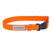 Kaklasiksna suņiem Amiplay Samba, oranža, 180 - 300 mm x 10 mm, XS