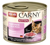 Mitrā kaķu barība Animonda Carny Baby Pate Kitten, liellopa gaļa/vistas gaļa, 0.2 kg