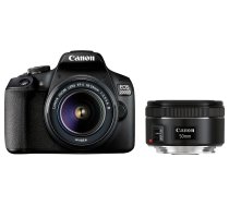 Spoguļkamera Canon EOS 2000D + EF-S 18-55mm III + EF 50mm STM