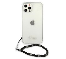 Telefona vāciņš Guess Black Pearl iPhone 12/12 Pro, Apple iPhone 12/Apple iPhone 12 Pro, caurspīdīga