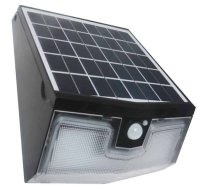 LED apgaismojums ar saules paneli Milagro Transformer, 15W, IP65, melna
