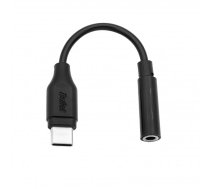 Adapteris Bullet USB Type-C, 3.5 mm, melna