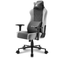 Spēļu krēsls Sharkoon Skiller SGS30 Fabric, 49.5 x 54 x 130 - 139.5 cm, melna/pelēka