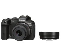 Sistēmas fotoaparāts Canon EOS R7 + RF-S 18-45mm F4.5-6.3 IS STM + Mount Adapter EF-EOS R