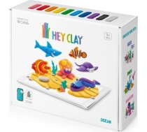 Komplekts māla figūriņu izgatavošanai Tm Toys Hey Clay Ocean, daudzkrāsaina