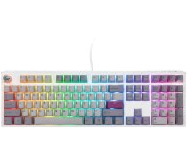 Klaviatūra Ducky One 3 Mist Grey Cherry MX Silent Red, Angļu (US), balta/pelēka/gaiši pelēka