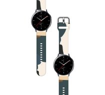 Siksniņa Hurtel Camo Wristband for Samsung Galaxy Watch 42mm, balta/zaļa