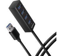 USB sadalītājs Axagon HUE-M1AL USB male, 4 x USB female, 1.2 m, melna