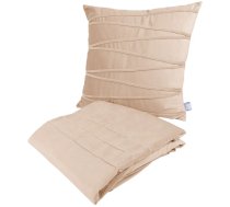 Segas un spilvena komplekts Kenda Sand Paulina 125 QZP6R-CHP, krēmkrāsa, 130 cm x 170 cm