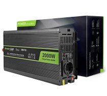 Sprieguma pārveidotājs Green Cell Car Power Inverter, melna, 12 V