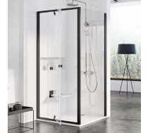 Dušas siena Ravak Pivot PPS-100, 100 cm x 190 cm, caurspīdīga/melna
