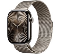 Viedais pulkstenis Apple Watch Series 10 GPS + Cellular 46mm Natural Milanese Loop M/L, natural titanium