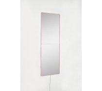 Spogulis Kalune Design Rectangular Led, ar gaismu, stiprināms, 20 cm x 80 cm, rozā