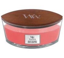 Svece, aromātiskā WoodWick Melon & Pink Quartz, 50 - 80 h, 453.6 g, 8 cm x 19 cm