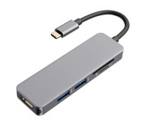 USB sadalītājs RoGer USB-C Hub 5in1