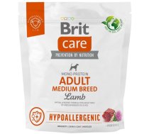 Sausā suņu barība Brit Care Hypoallergenic Adult Medium Breed Lamb, jēra gaļa/rīsi, 1 kg