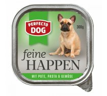 Mitrā barība (konservi) suņiem Perfecto Feine Happen Turkey, Pasta & Vegetables, tītara gaļa/dārzeņi, 0.3 kg