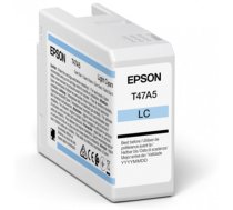 Tintes printera kasetne Epson UltraChrome Pro 10 T47A5, zilganzaļš (cyan), 50 ml