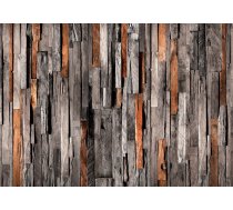 Fototapete Artgeist Wooden Curtain (Grey And Brown), 100 cm x 70 cm