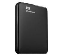 Cietais disks Western Digital WD Elements, HDD, 1 TB, melna