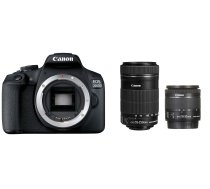 Spoguļkamera Canon EOS 2000D + EF-S 18-55mm IS STM + EF-S 55-250mm IS STM