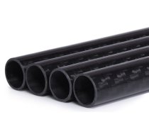 Caurule Alphacool Carbon HardTube 13mm 4x 80cm, 80 cm, melna, 4 gab.