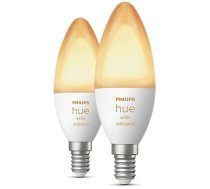 Viedā spuldze Philips Hue LED, B39, 2200 - 6500 °K, E14, 4 W, 320 - 470 lm, 2 gab.