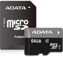 Atmiņas karte Adata Micro SDXC, 64 GB, 50 Mb/s - 10 Mb/s