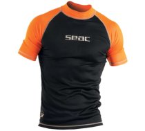 T-krekls, vīriešiem Seac T-Sun Short Man, melna/oranža, XL
