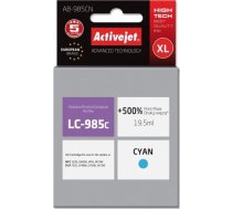 Tintes printera kasetne ActiveJet Supreme ACJ AB-985C Brother LC985C, zila, 19.5 ml