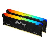 Operatīvā atmiņa (RAM) Kingston Fury Beast RGB KF436C17BB2AK2/16, DDR4, 16 GB, 3600 MHz