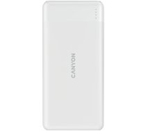 Lādētājs-akumulators (Power bank) Canyon PB-109, 10000 mAh, 18 - 20 W, balta