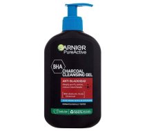 Tīrīšanas gēls sievietēm Garnier Pure Active BHA Charcoal, 250.0 ml