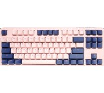 Klaviatūra Ducky One 3 TKL (US) One 3 TKL (US) Cherry MX Silent, EN, zila/rozā