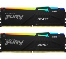 Operatīvā atmiņa (RAM) Kingston Fury Beast RGB KF548C38BBAK2-16, DDR5, 16 GB, 4800 MHz