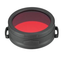 Izkliedējošais lukturīšu filtrs Nitecore NFR65, melna/sarkana