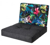 Sēdekļu spilvenu komplekts Hobbygarden Kaja R3 KAJCKL14, melna/daudzkrāsaina, 39 x 68 cm