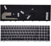 Klaviatūra HP KB314942 for HP Elitebook 850 G5 755 G5 ZBook 15u G5 with backlight, Angļu (US), melna, bezvadu