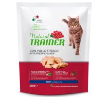 Sausā kaķu barība Natural Trainer Adult Chicken, vistas gaļa, 0.3 kg