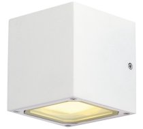 Āra sienas lampa SLV Sitra Cube, 4.5W, GX53, IP44, balta, 10.8 cm x 11.5 cm