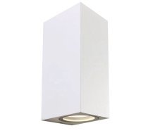 Āra sienas lampa CristalRecord Confo, GU10, IP44, balta, 9.8 cm x 16 cm