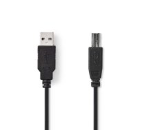 Kabelis Nedis USB Type A - USB Type B USB Type A Male Vīrietis, USB Type B Vīrietis, 3 m, melna