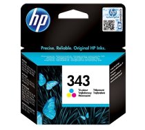 Tintes printera kasetne HP 343 Tri-Colour, zila/sarkana/dzeltena, 7 ml