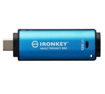 USB zibatmiņa Kingston IronKey Vault Privacy 50, zila, 128 GB